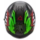 Moto přilba Cassida Orbit StriX červená/zelená/šedá/bílá/černá