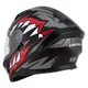 Moto přilba Cassida Orbit StriX červená/šedá/bílá/černá
