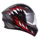 Moto přilba Cassida Orbit StriX červená/šedá/bílá/černá