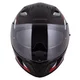 Moto přilba Cassida Orbit StriX červená/šedá/bílá/černá