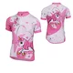 Dětský cyklo dres Etape Rio - zelená - bílá/růžová (jednorožec)