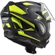 Překlopná moto přilba LS2 FF900 Valiant II Revo P/J - Matt Black H-V Yellow