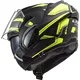 Překlopná moto přilba LS2 FF900 Valiant II Revo P/J - Matt Black H-V Yellow