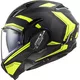 Překlopná moto přilba LS2 FF900 Valiant II Revo P/J - Matt Black H-V Yellow