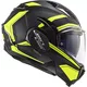 Překlopná moto přilba LS2 FF900 Valiant II Revo P/J - Matt Black H-V Yellow