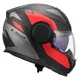 Výklopná moto přilba LS2 FF902 Scope II Duria Black Red