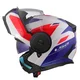 Výklopná moto přilba LS2 FF902 Scope II Duria White Blue Red