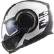 Výklopná moto přilba LS2 FF902 Scope Arch - rozbaleno - Gloss White Titanium