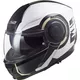 Výklopná moto přilba LS2 FF902 Scope Arch - rozbaleno - Gloss White Titanium - Gloss White Titanium