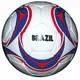 Fotbalový míč Spartan Brasil Cordlay vel. 5 - bílo-žlutá - modro-bílo-červená