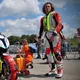 Airbagová vesta Helite Turtle HiVis 1 rozšířená, mechanická s trhačkou - žlutá