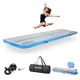 Airtrack inSPORTline Airstunt 400x100x10 cm bílo-modrá s elektrickou pumpou