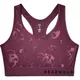 Dámská sportovní podprsenka Under Armour Mid Keyhole Print - Level Purple - Level Purple
