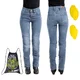 Dámské moto jeansy W-TEC Panimali - modrá - modrá