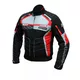 Pánská textilní moto bunda Spark Mizzen - černá-fluo - červeno-černá