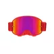 Motokrosové brýle RedBull Spect Strive Panovision, červené matné, plexi fialové zrcadlové