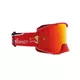 Motokrosové brýle RedBull Spect Strive, červené matné, plexi červené zrcadlové