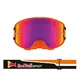 Motokrosové brýle RedBull Spect Strive, oranžové matné, plexi fialové zrcadlové
