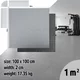 Zátěžová podložka inSPORTline Luxteko Waffle 100x100x2 cm - dřevo - mramor