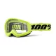 Juniorské motokrosové brýle 100% Strata 2 Junior - neon žlutá, čiré plexi - neon žlutá, čiré plexi