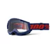 Motokrosové brýle 100% Strata 2 New - Blue, čiré plexi - Blue-Red modro-červená, čiré plexi
