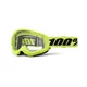 Motokrosové brýle 100% Strata 2 New - Blue, čiré plexi - Neon Yellow, čiré plexi