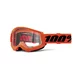 Motokrosové brýle 100% Strata 2 New - Blue, čiré plexi - Orange, čiré plexi