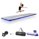 Airtrack inSPORTline Airstunt 500x100x10 cm bílo-modrá s elektrickou pumpou