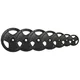 Litinové kotouče inSPORTline Hamerton Black 30 mm 1,25-25 kg
