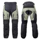 Moto kalhoty W-TEC Karmal - černo-olivově zelená