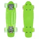Mini penny board WORKER Pico 17" se svítícími kolečky - žlutá deska, tmavě modrá kolečka